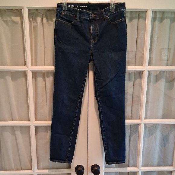 Talbots Dark Blue Slim Ankle Jeans - Picture 2 of 4